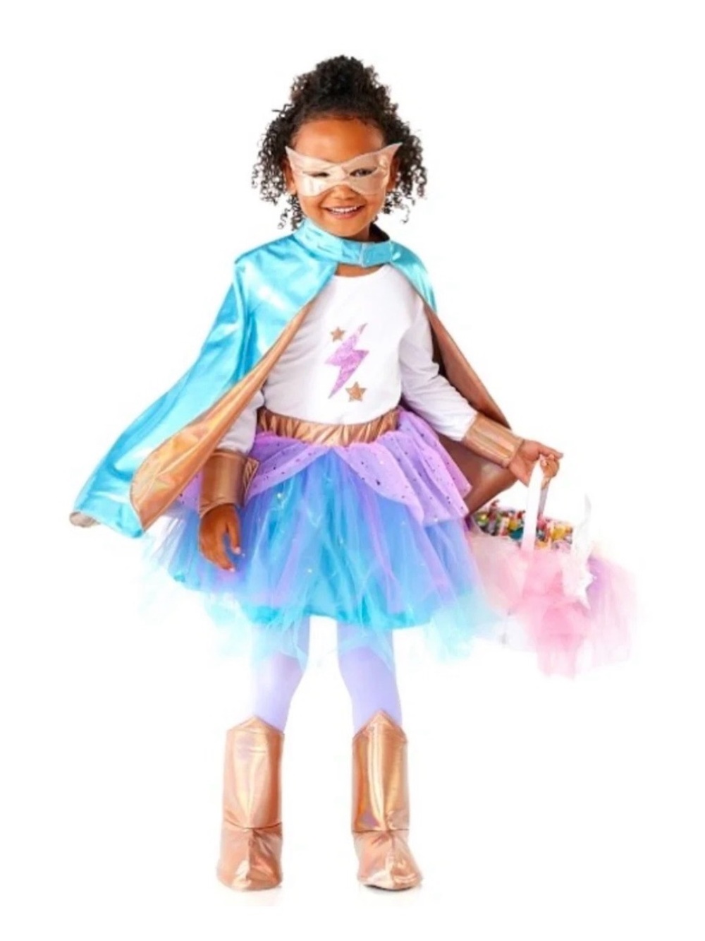 Pottery Barn Super Hero 8pc light up Halloween costume 7-8